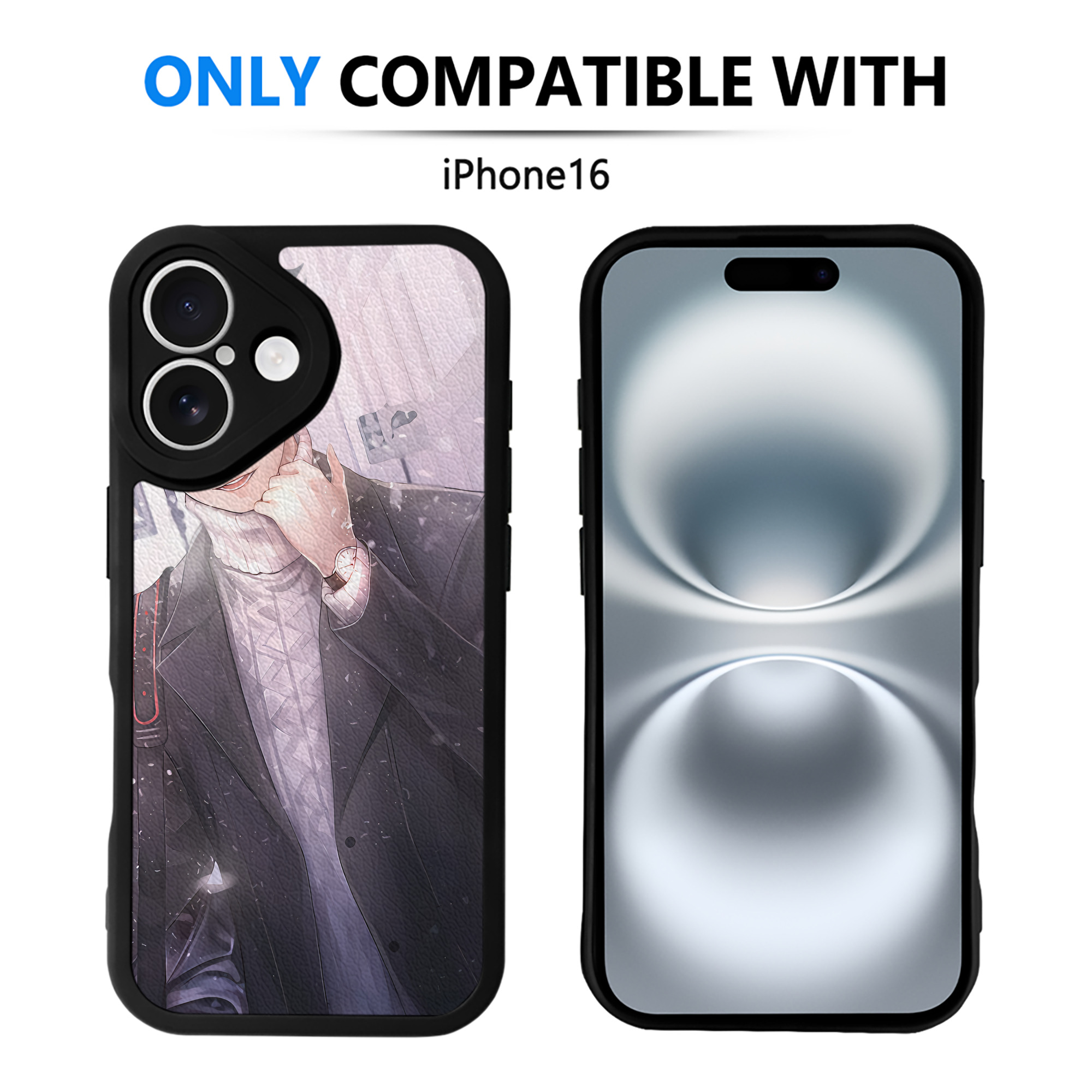 （画像用） ハイキュー!! Haikyu!! 【iPhone 16シリーズ対応】シリコンスマホケース（レザー調） 材質：シリコン